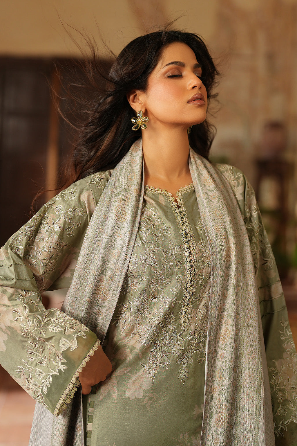 IPF-08 Embroidered Printed Linen