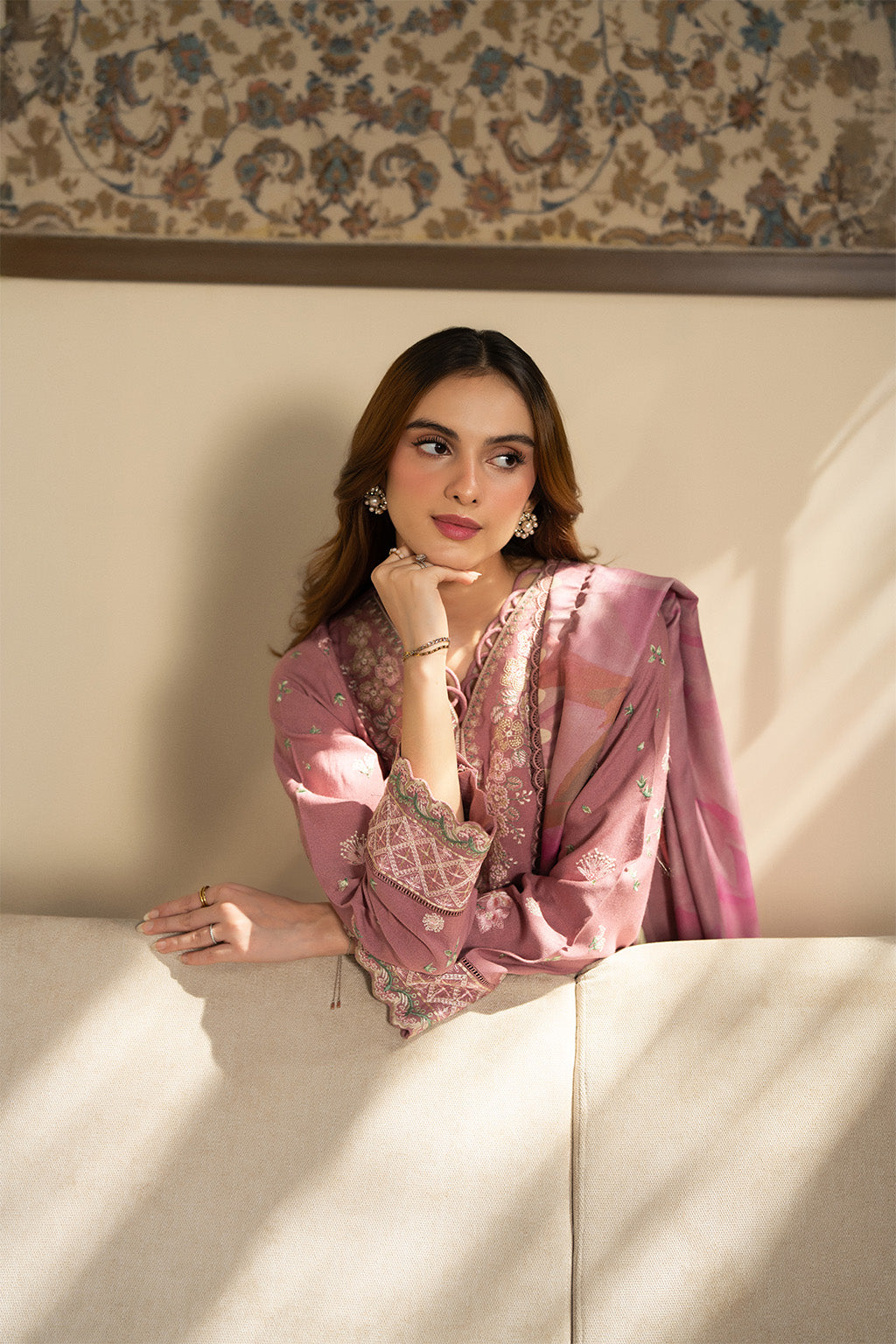 Neeshay | Peonette | Winter Reverie Karandi unstitch Collection