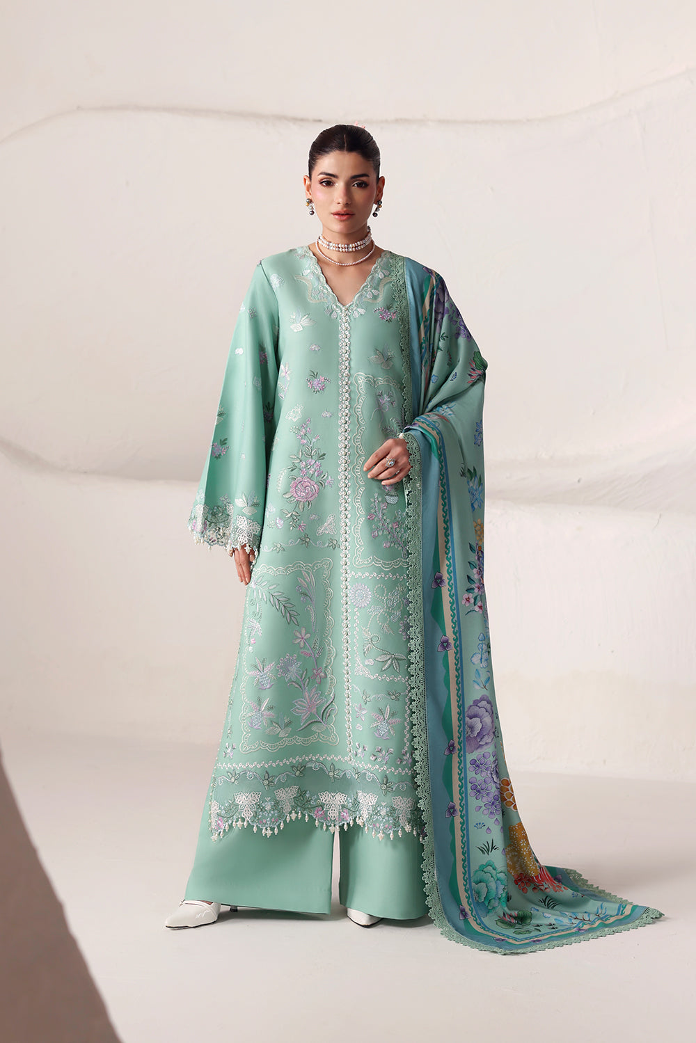 Naqsh Seraphine Winter Edit '26 | Grey Teal