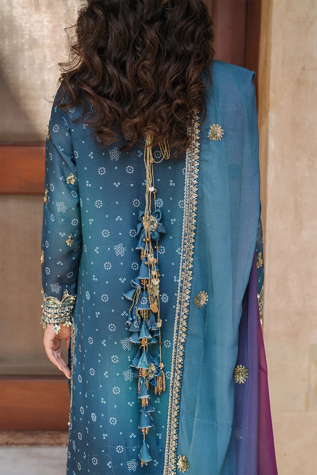 Bandhani Luxury Chiffon '25 | UE-335 | 3PC Embroidered Chiffon Suit