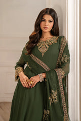 Iznik | Luxury Formal | UE-416 Embroidered Chiffon