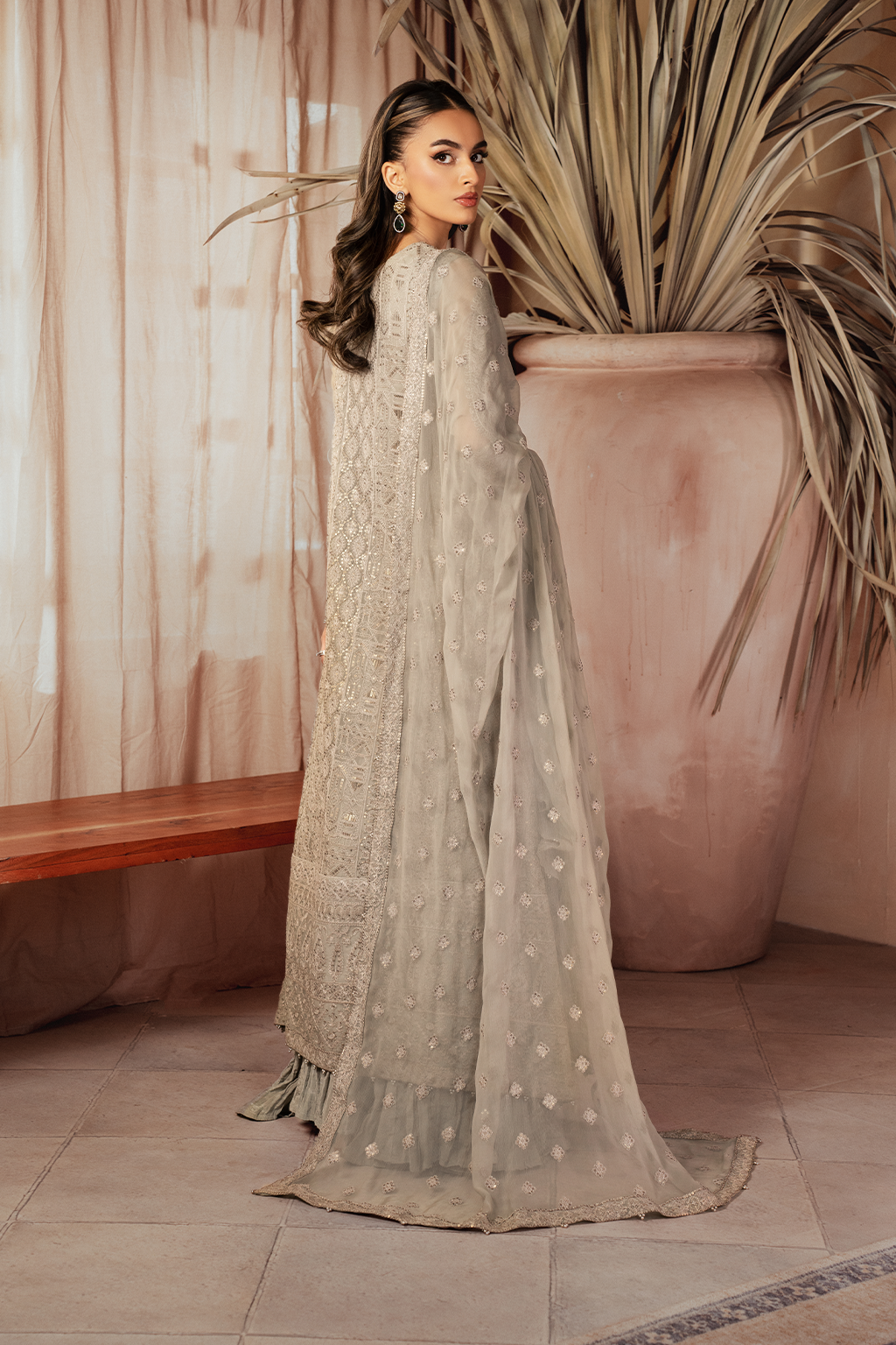 Chiffon Kari Embroidered Collection'24 By Iznik ICK-08