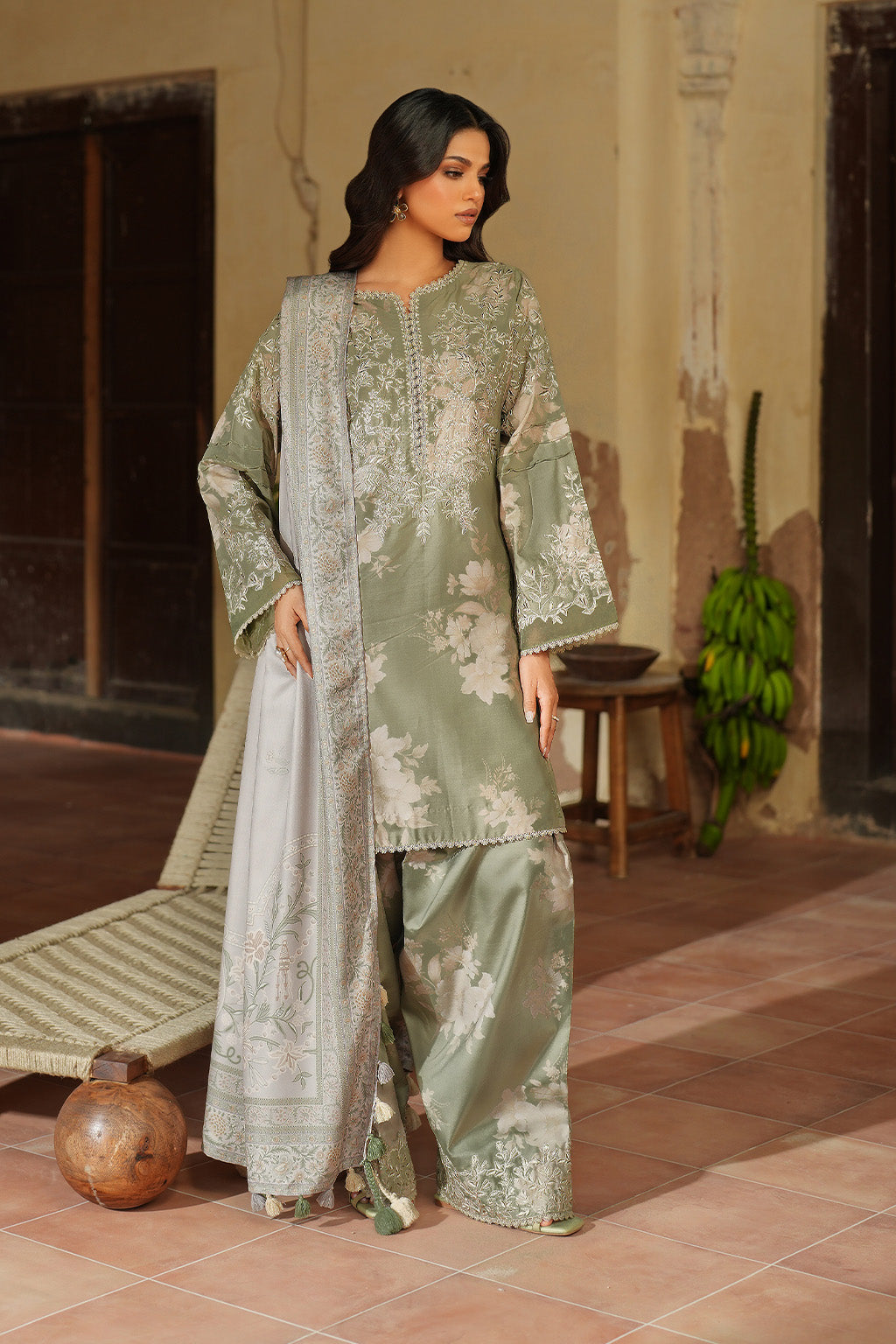 IPF-08 Embroidered Printed Linen