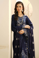 Mushak by HumDum | D08 | 3PC Embroidered Lawn Suit