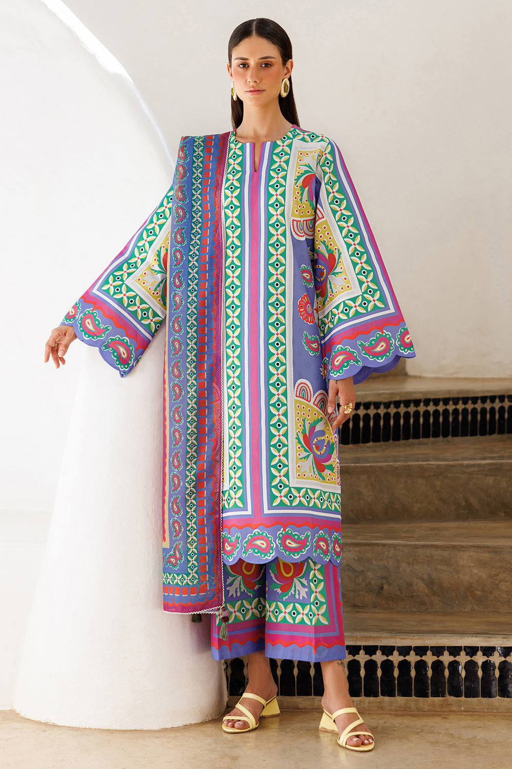 Jazmin Unstitched Summer '26 | DIGITAL PRINTED LAWN USE-9323
