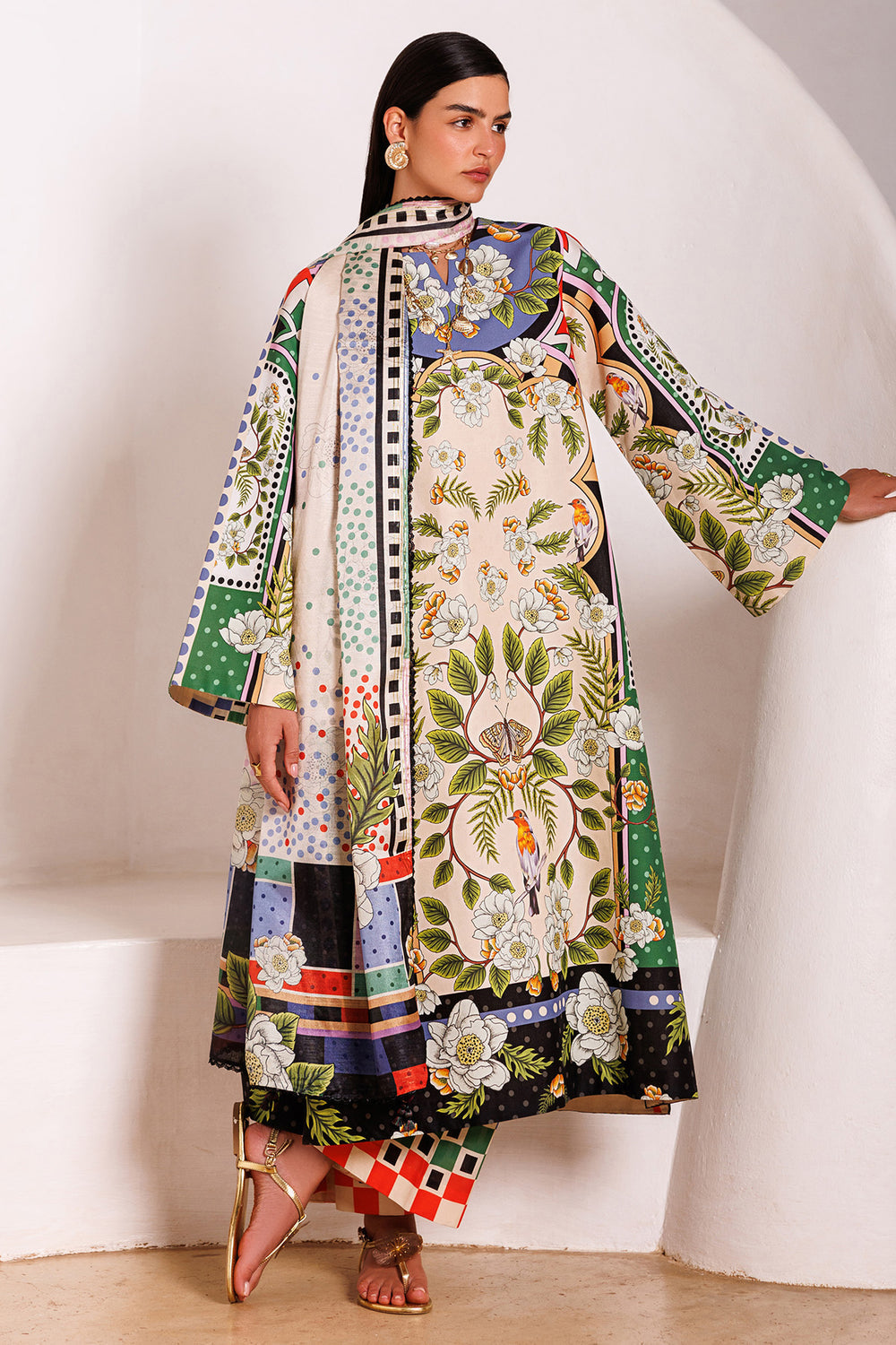 Jazmin Unstitched Summer '26 | DIGITAL PRINTED LAWN USE-9319