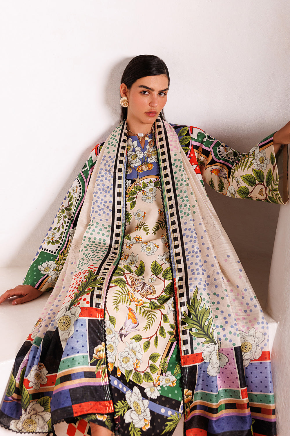 Jazmin Unstitched Summer '26 | DIGITAL PRINTED LAWN USE-9319