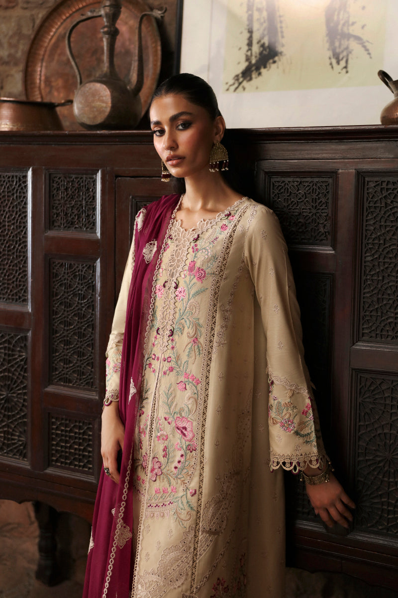 Qlinekari Linen Collection'24 By Qalamkar LM-01 Faye