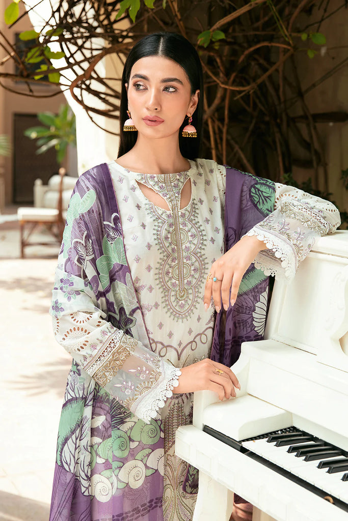Mashaal Luxury Lawn Vol 3 Collection '24 By Ramsha L-809