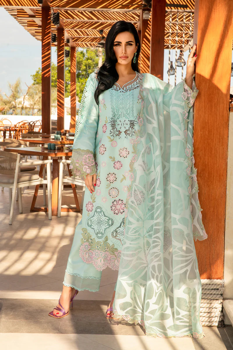 Premium Summer Collection '25 | Mahsa | 3PC Embroidered Lawn Suit