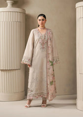 Elaf E-CRAFT - CHIKANKARI LAWN WITH CHIFFON DUPATTA '26 | EHC-6B CLAY