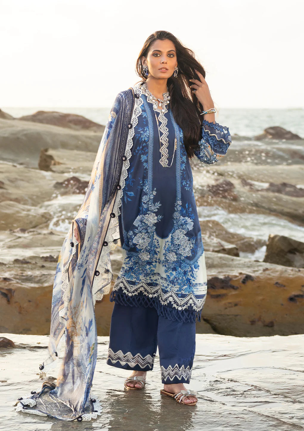 Signature Embroidered Lawn Collection '23 By Elaf ESC-04B MELODY