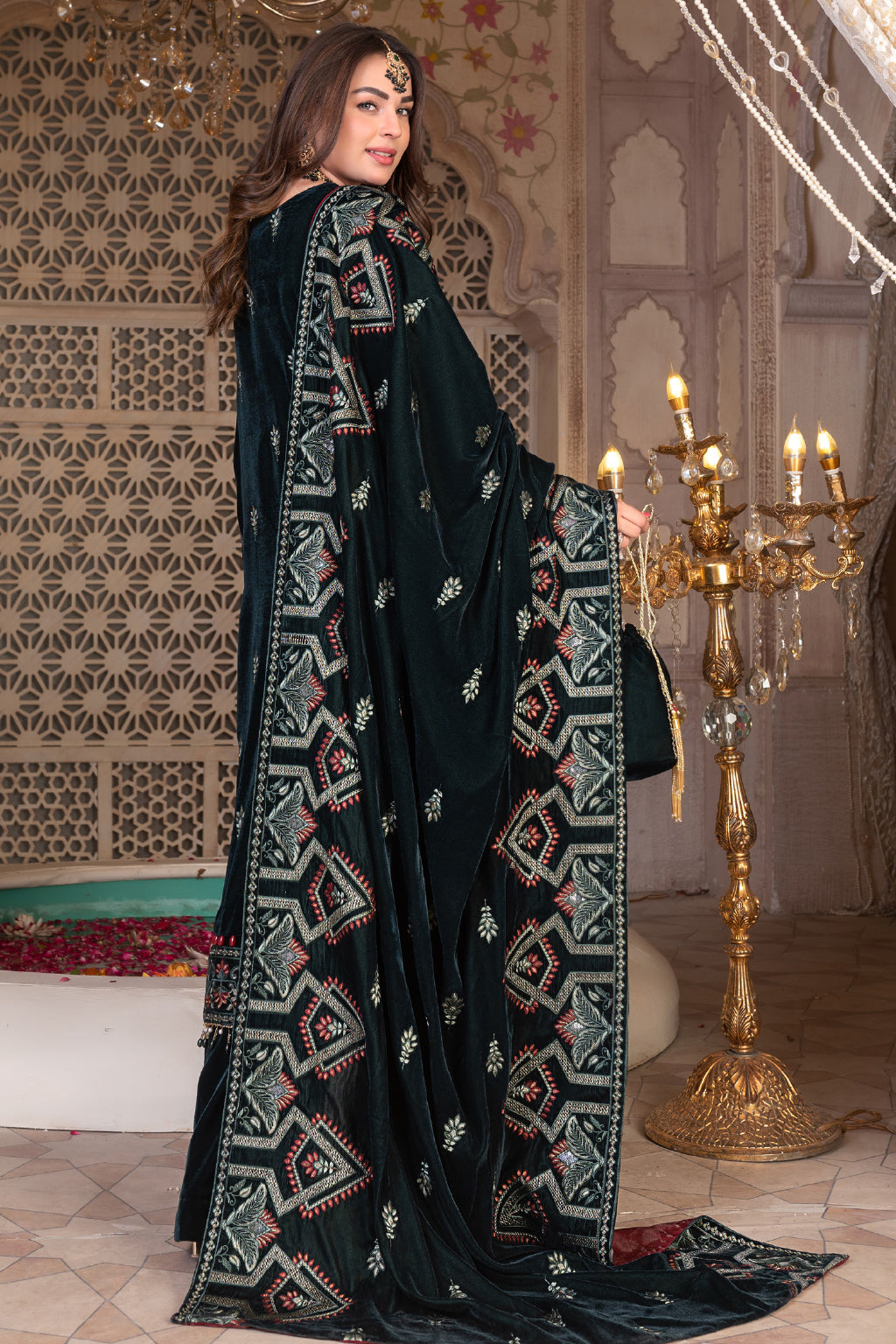 Luxury Embroidered Velvet Collection '23 By Wania WP-280