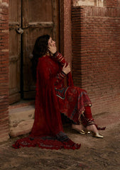 PRINTS CHIFFON COLLECTION '26 By Kahf | KPS-1A SURKH NOOR