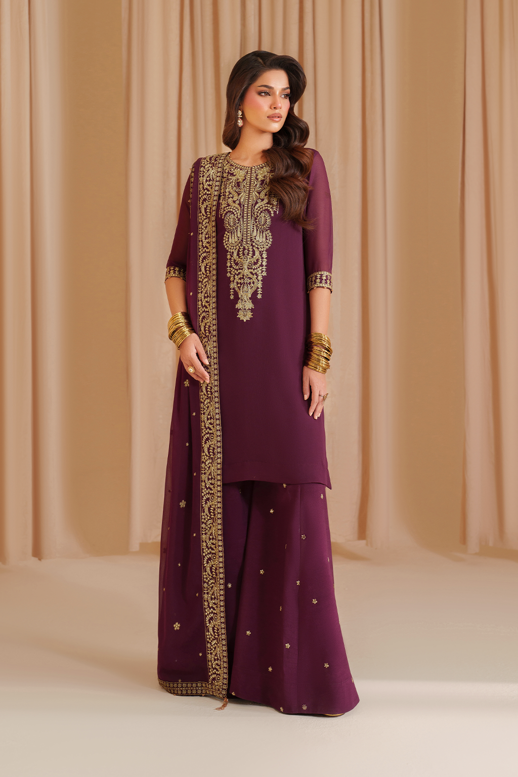 Iznik | Chinon Chiffon | CC-76 Embroidered Chiffon