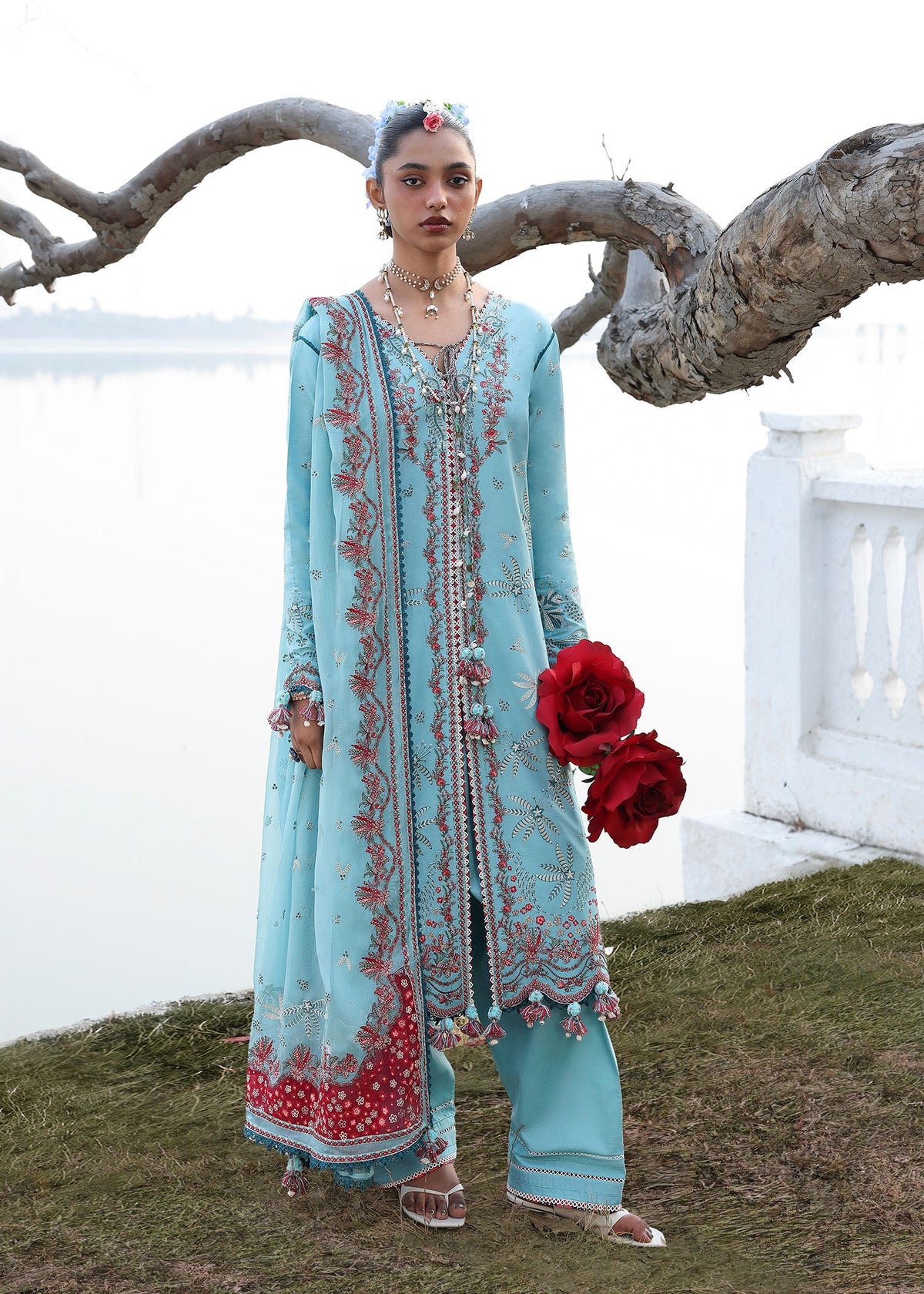 Hussain Rehar Luxury Lawn 26 Eid Edit | Sepher