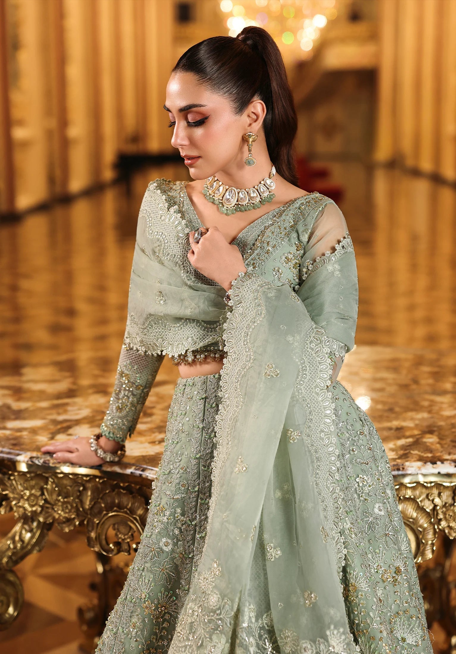 Elaf | ESH-03 LIME LIGHT | STARDOM FORMAL HANDWORK