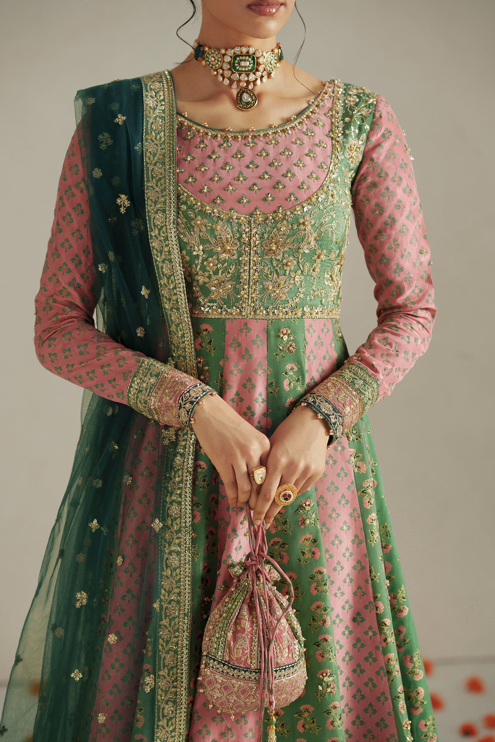 Vera Rang Multicolor Anarkali Set