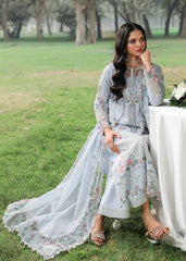 Sardinia Tales Of Petals Luxury Lawn '26 | MORNING SKY