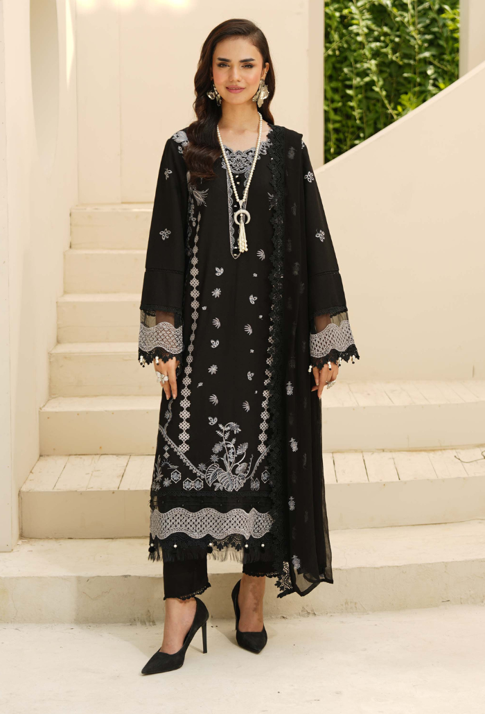 Mushak by HumDum | D03 | 3PC Embroidered Lawn Suit