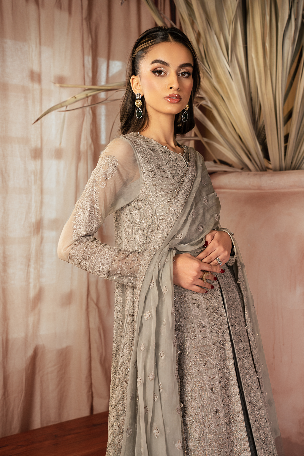 Chiffon Kari Embroidered Collection'24 By Iznik ICK-08