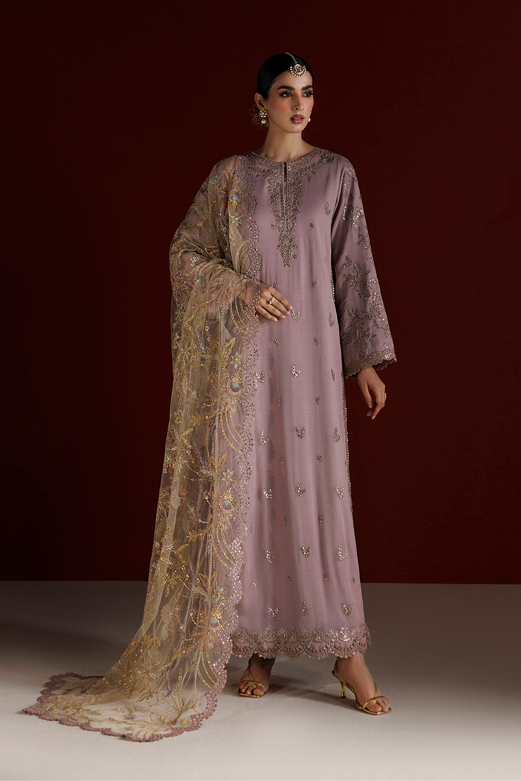 Iznik Semi Formals | CC-106 Embroidered Chiffon