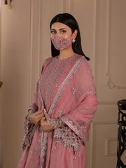 Chandni By Flossie | Rosavyn - 3 Piece Embroidered Chiffon Dress