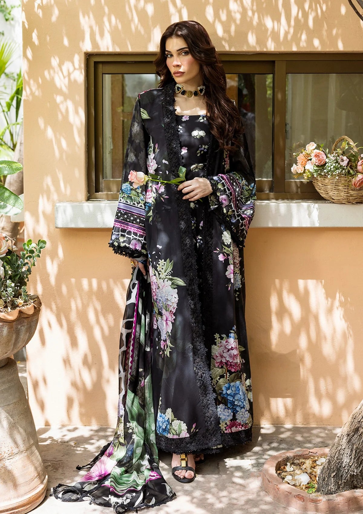 Elaf | ECD-4A MIDNIGHT BLOOM | PRINTS WITH CHIFFON'25