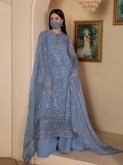 Chandni By Flossie | Nivara - 3 Piece Embroidered Chiffon Dress