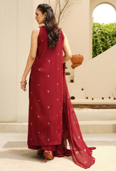 Mushak by HumDum | D01 | 3PC Embroidered Lawn Suit