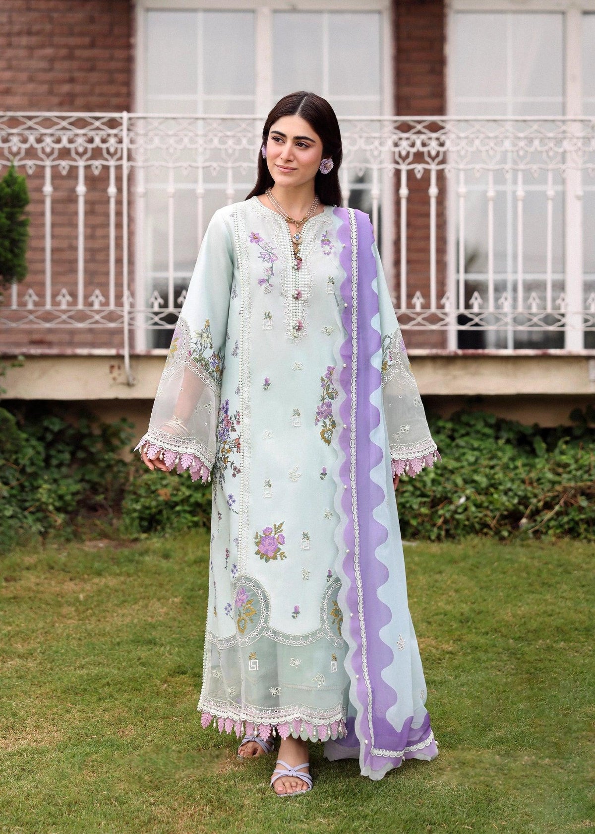 Sardinia Embroidered Lawn Eid '26 | Misty Morning