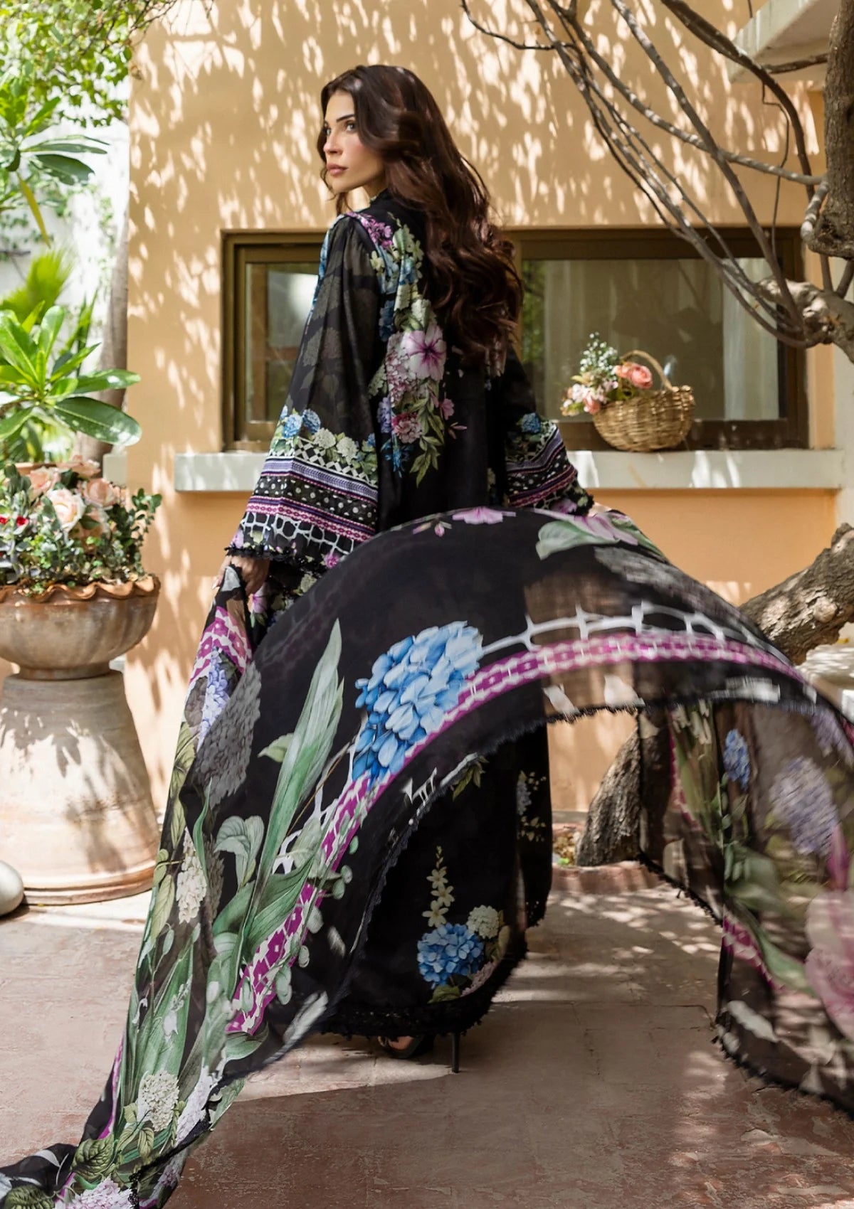 Elaf | ECD-4A MIDNIGHT BLOOM | PRINTS WITH CHIFFON'25