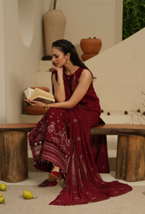 Mushak by HumDum | D01 | 3PC Embroidered Lawn Suit