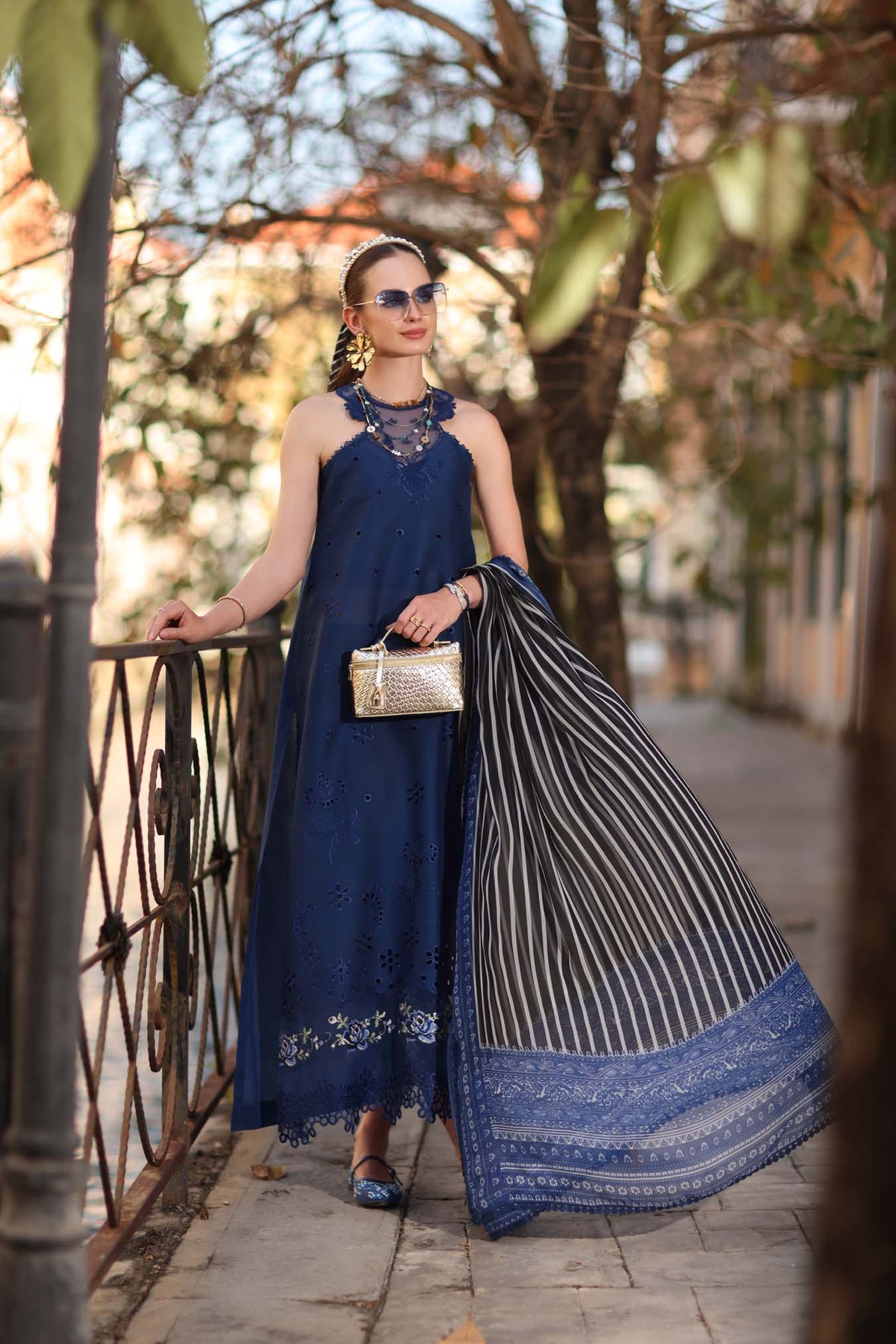 Noor Eid Luxe Printskhaas '26 By Saadia Asad | D7 - B - Sapphire Blue