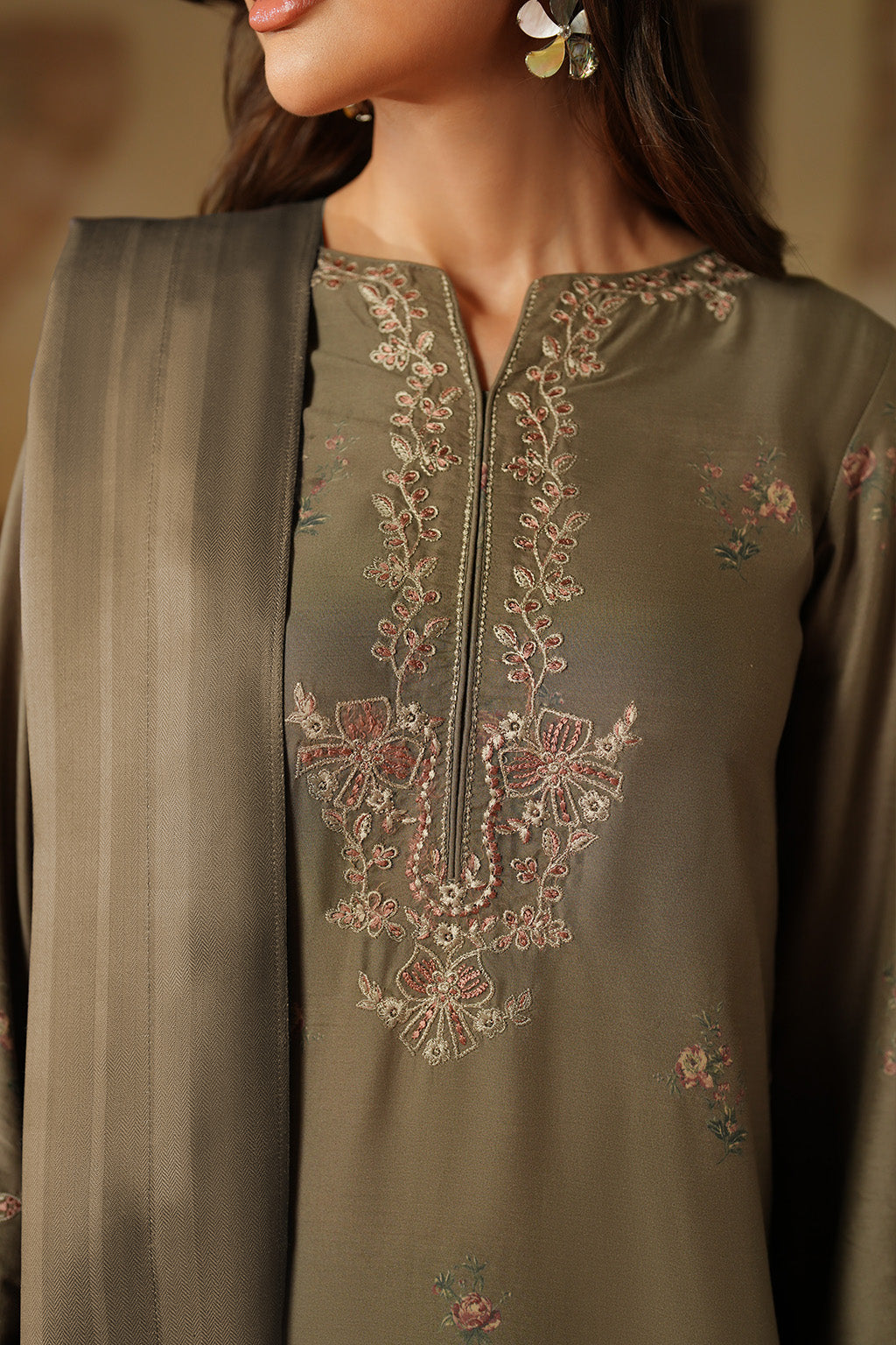 IPF-02 Embroidered Printed Linen