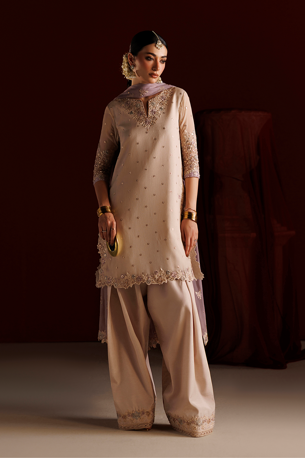 Iznik Semi Formals | CC-104 Embroidered Chiffon