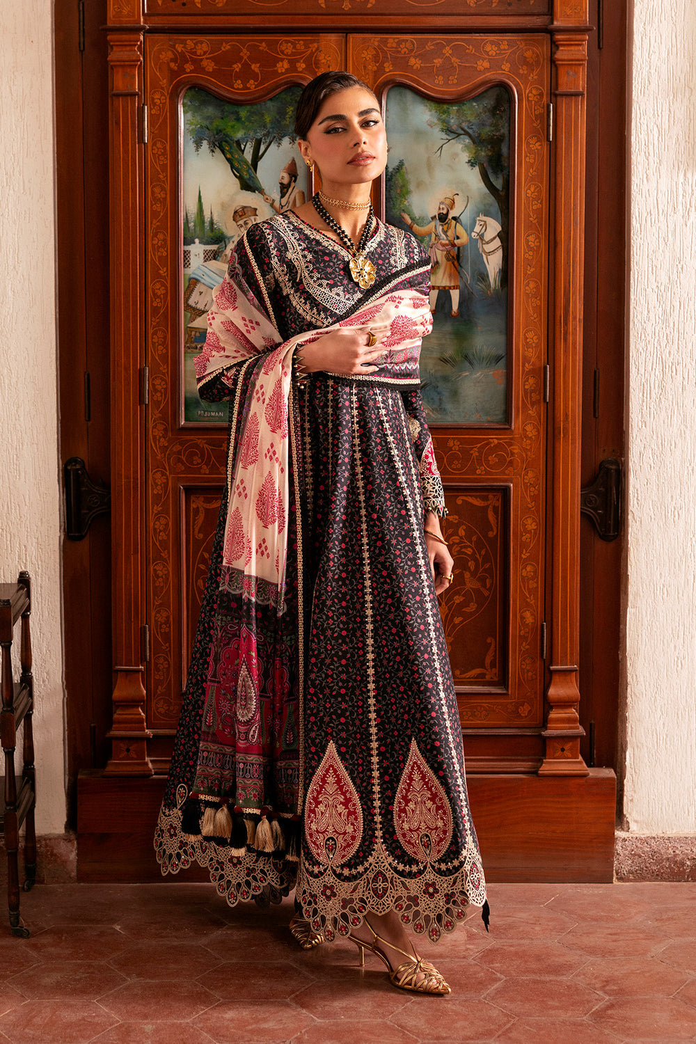 Jazmin Shahkaar Luxury Eid Lawn SS'26 | Embroidered Luxury Lawn SL26-D09