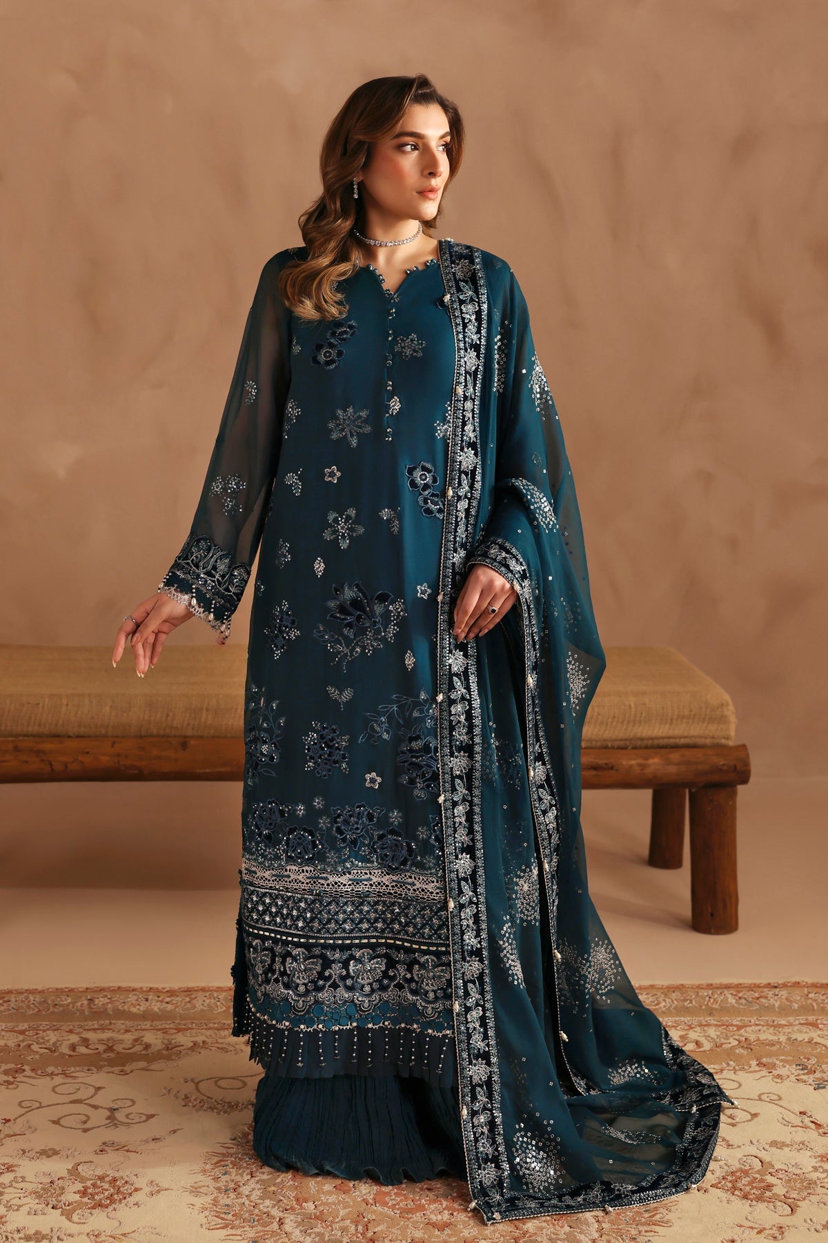 Xenia Neorah Luxury Unstitched | KAIFIYA