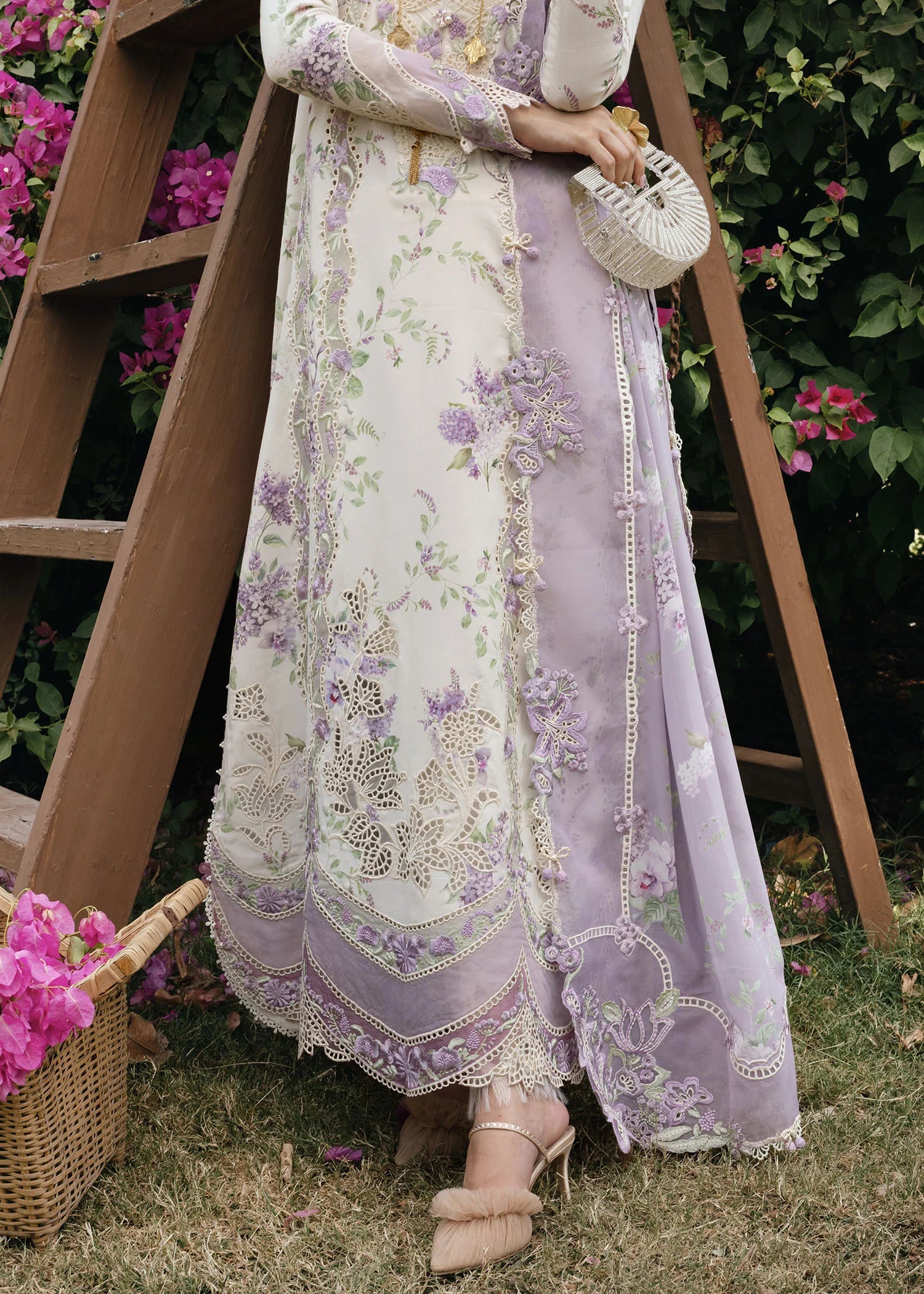 Crimson | LAVENDER FALL – D5B | TASAWAR Lawn '25
