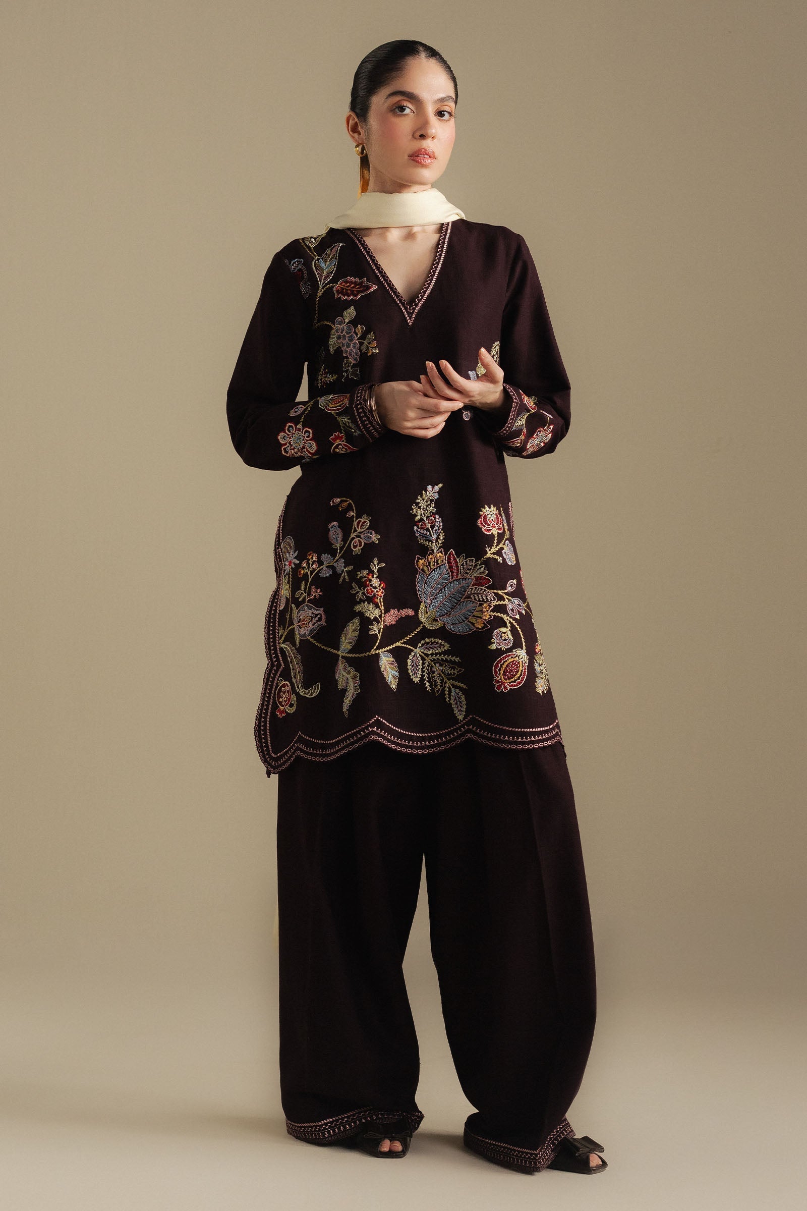 Zara Shahjahan |Berry-3A | COCO WINTER / Unstitched /2025