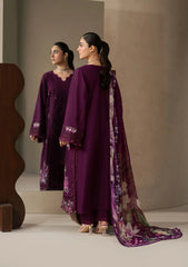 Elaf E-CRAFT - CHIKANKARI LAWN WITH CHIFFON DUPATTA '26 | EHC-2B CASSIS