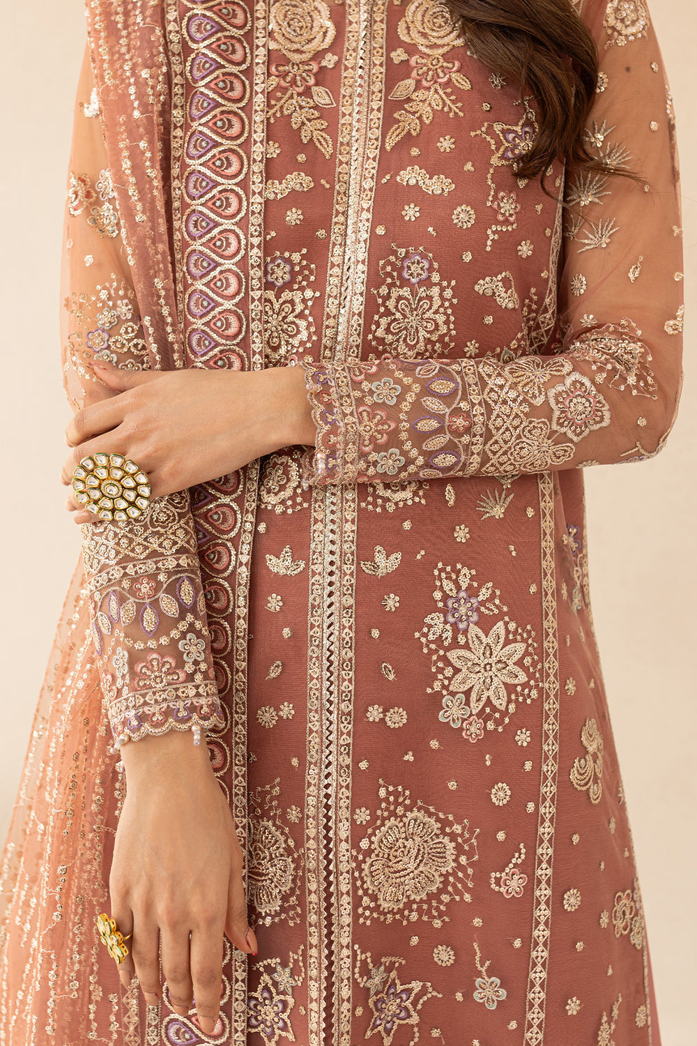 Farasha L U ' ZELLA 2025 collection – Vintage Rose festive premium attire