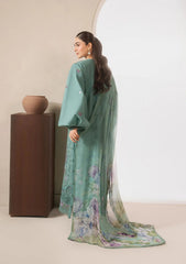 Elaf E-CRAFT - CHIKANKARI LAWN WITH CHIFFON DUPATTA '26 | EHC-1B WILLOW