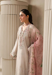 Elaf E-CRAFT - CHIKANKARI LAWN WITH CHIFFON DUPATTA '26 | EHC-6B CLAY