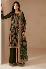 Embroidered Velvet Formal'24 By Jazmin VF-2023