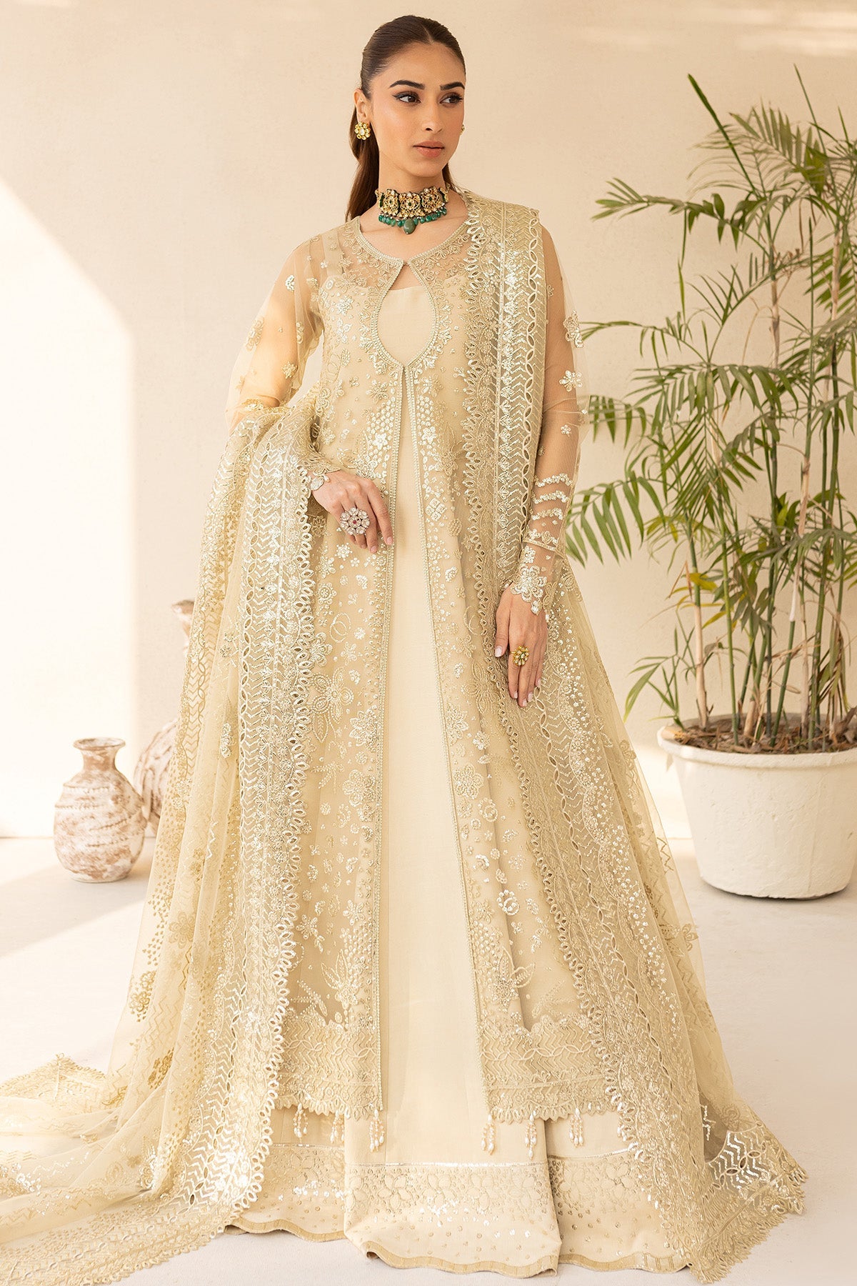 Farasha Golden Aura premium Pakistani formal suit online
