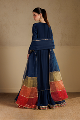 Iznik Formals | UE-728 Embroidered Pure Ramen Silk
