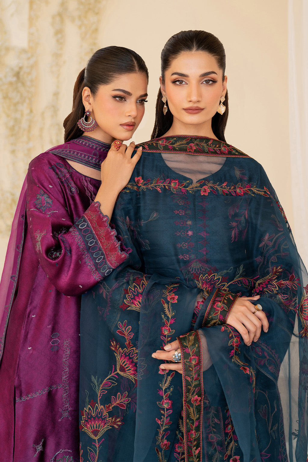 Iznik | Printed Formal | UE-379 Embroidered Pure Jacquard Silk