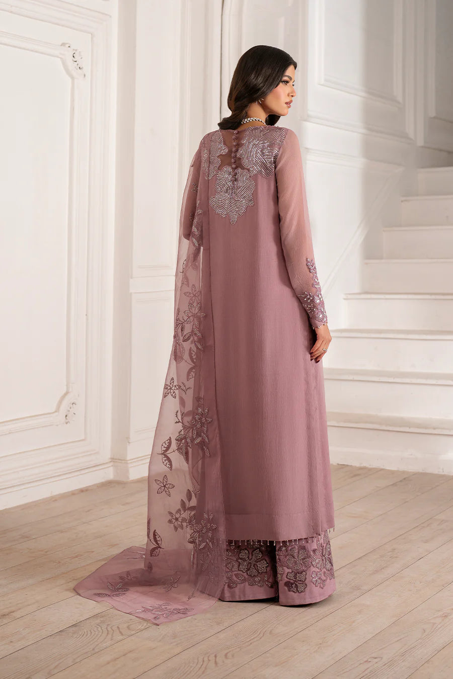 Iznik | Luxury Formal | UE-418 Embroidered Chiffon