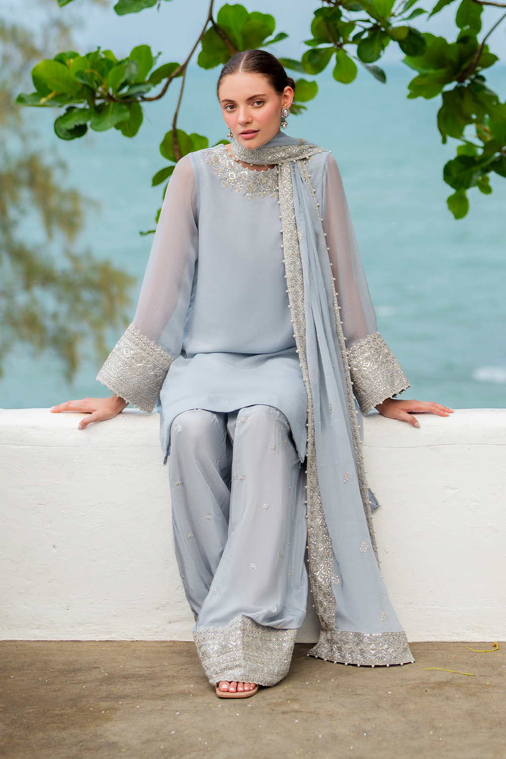 Iznik | Chinon Chiffon | CC-70 Embroidered Chiffon